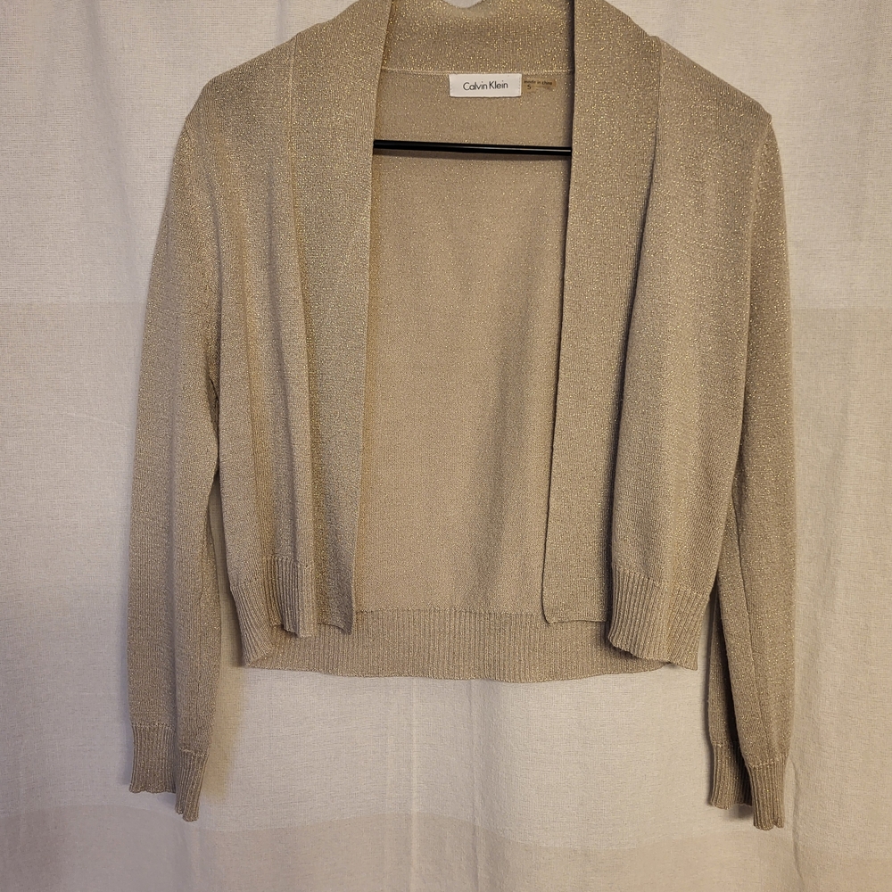 Calvin Klein Women's Gold Shrug